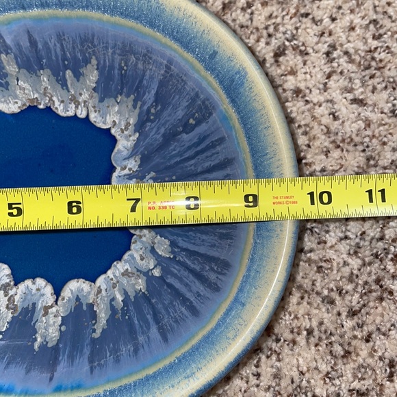 Beautiful blue pottery dish - Picture 4 of 4